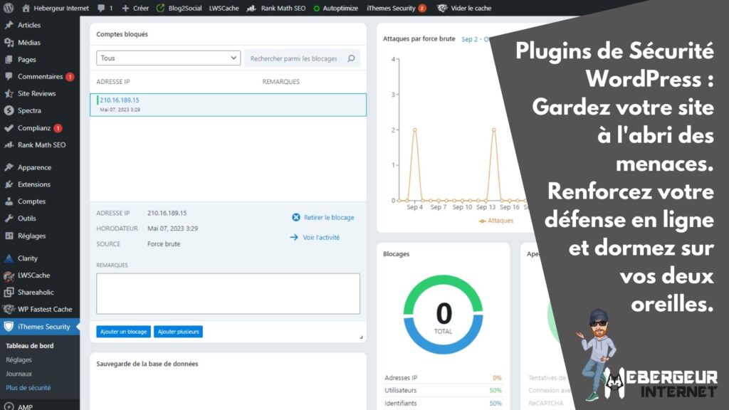 Plugins de Sécurité WordPress : Gardez votre site à l'abri des menaces. Renforcez votre défense en ligne et dormez sur vos deux oreilles.